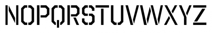 Octin Stencil Regular Font LOWERCASE