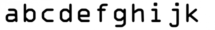 OCR A Alternate Font LOWERCASE