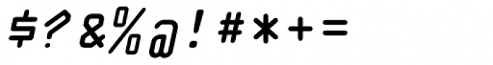 OCR A EF Original Bold Oblique Font OTHER CHARS