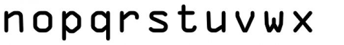 OCR-A Std Font LOWERCASE