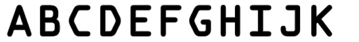 OCR A Tribute Bold Monospaced Font UPPERCASE