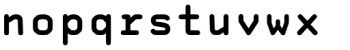 OCR A Tribute Std Bold Monospaced Font LOWERCASE