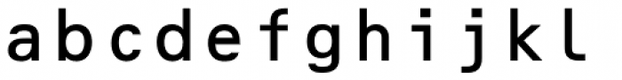 OCRBEF Regular Font LOWERCASE
