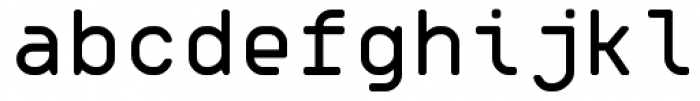 OCRK Regular Round Font LOWERCASE