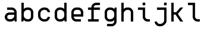 OCRK Regular Square Font LOWERCASE