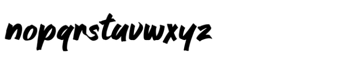 Ocean Brush Solid Font LOWERCASE