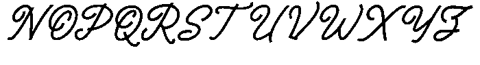 Ocean Charm Script Font UPPERCASE
