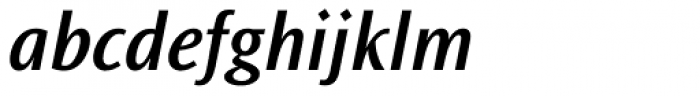 Ocean Sans MT SemiBold Italic Font LOWERCASE