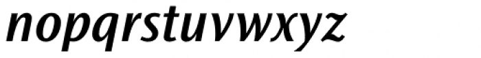 Ocean Sans Pro SemiBold Italic Font LOWERCASE