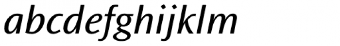Ocean Sans Std Book SemiExtd Italic Font LOWERCASE