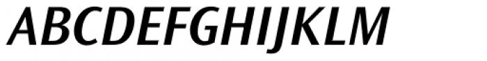Ocean Sans Std Semi Bold Italic Font UPPERCASE