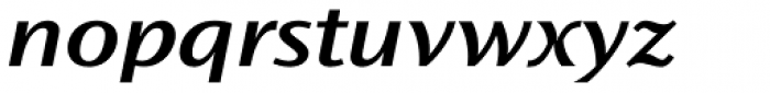 Ocean Sans Std SemiBold Extd Italic Font LOWERCASE
