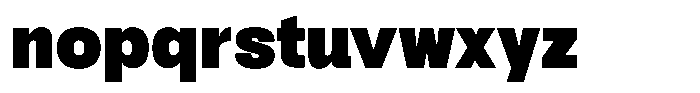 Oceanis Black Font LOWERCASE