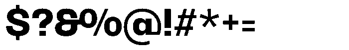Oceanis Bold Font OTHER CHARS