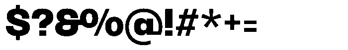 Oceanis Extra Bold Font OTHER CHARS