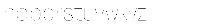Oceanis Hairline Font LOWERCASE
