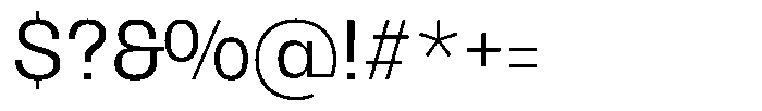 Oceanis Light Font OTHER CHARS