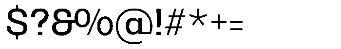 Oceanis Regular Font OTHER CHARS