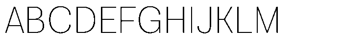 Oceanis Thin Font UPPERCASE