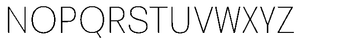 Oceanis Thin Font UPPERCASE