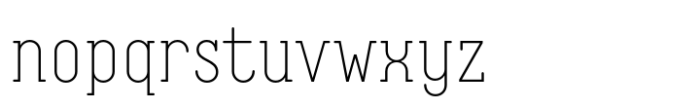 Ocho Thin Font LOWERCASE