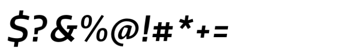 Ocre Sans Medium Italic Font OTHER CHARS