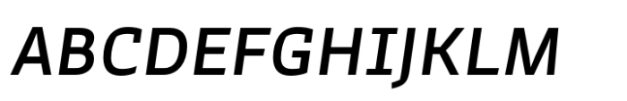 Ocre Sans Medium Italic Font