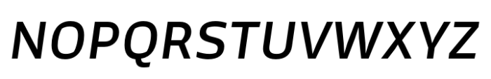 Ocre Sans Medium Italic Font UPPERCASE