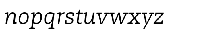 Ocre Serif Light Italic Font LOWERCASE