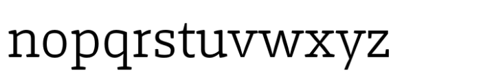 Ocre Serif Light Font LOWERCASE