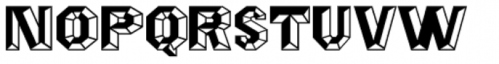 Octagon Heavy Font LOWERCASE