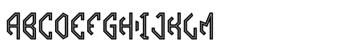 Octagone Monogram Inline Font UPPERCASE