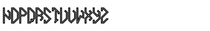 Octagone Monogram Inline Font LOWERCASE