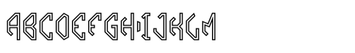 Octagone Monogram Outlined Font UPPERCASE