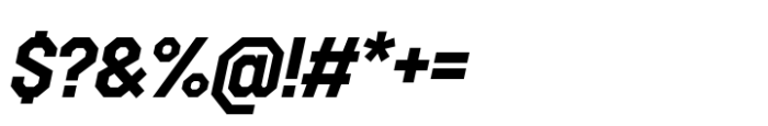 Octagonica Bold Italic Font OTHER CHARS