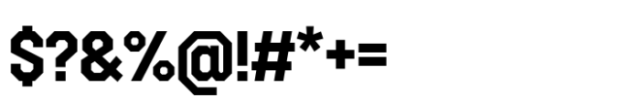 Octagonica Bold Font OTHER CHARS