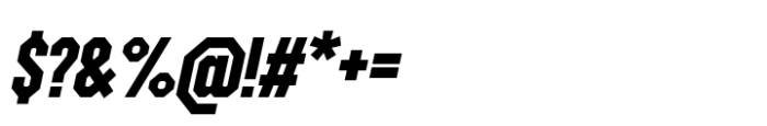 Octagonica Cnd Extra Bold Italic Font OTHER CHARS