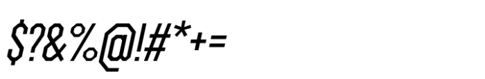 Octagonica Cnd Regular Italic Font OTHER CHARS