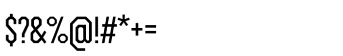 Octagonica Cnd Regular Font OTHER CHARS