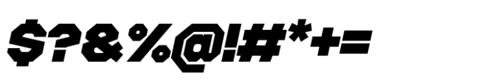 Octagonica Exp Black Italic Font OTHER CHARS