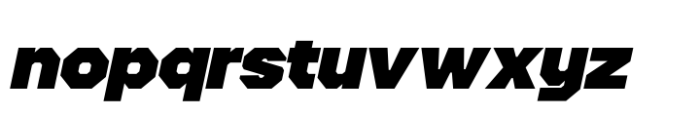 Octagonica Exp Black Italic Font LOWERCASE