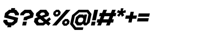 Octagonica Exp Bold Italic Font OTHER CHARS
