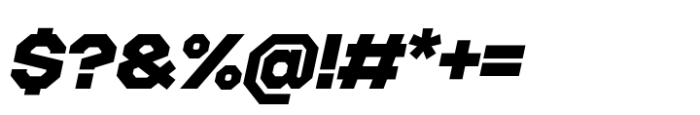 Octagonica Exp Extra Bold Italic Font OTHER CHARS