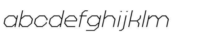 Octagonica Exp Extra Light Italic FONT