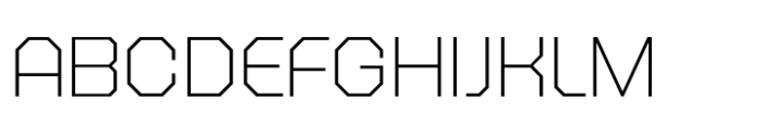 Octagonica Exp Extra Light Font UPPERCASE
