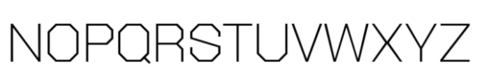 Octagonica Exp Extra Light Font UPPERCASE