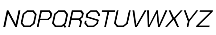 Octagonica Exp Light Italic Font UPPERCASE
