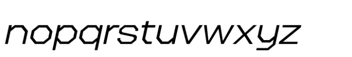 Octagonica Exp Light Italic Font LOWERCASE