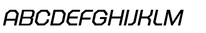 Octagonica Exp Regular Italic Font UPPERCASE