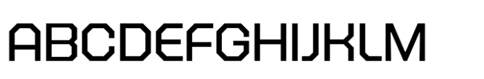 Octagonica Exp Regular Font UPPERCASE